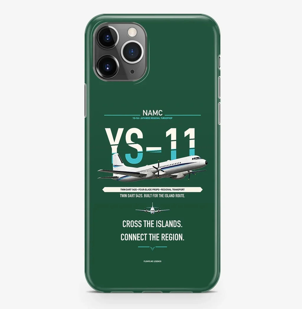 NAMC YS-11A Case ProMax design on dark green iphone case promax