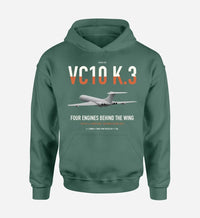 Thumbnail for Vickers VC10 K.3 design on green double-side hoodie, single-side print