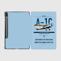 Thumbnail for Aviat Husky A-1C-180 design on light blue samsung tablet tablet case