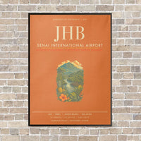Thumbnail for Senai International Airport JHB - Canvas Framed - Orange