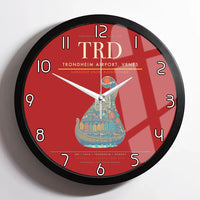Thumbnail for Trondheim Airport Vrnes TRD Wall-Clock Framed - Red