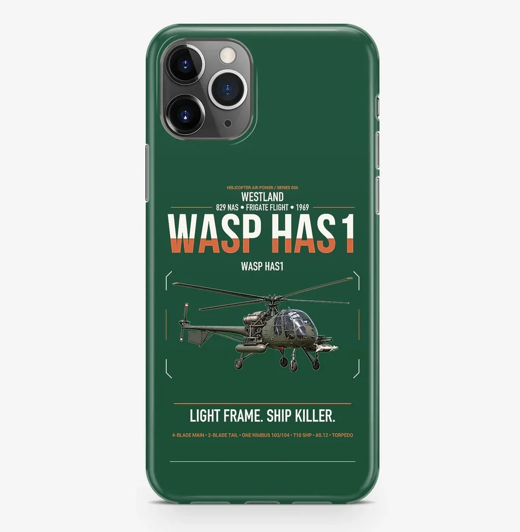 Westland Wasp HAS1 design on dark green magsafe iphone case, for iPhone Pro Max