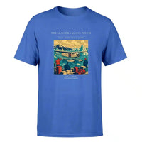 Thumbnail for VINTAGE G4349 - The Glacier Lagoon Touch - Premium T-Shirt design on blue premium t shirt