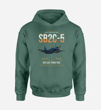 Thumbnail for SB2C-5 Helldiver design on green double-side hoodie, single-side print