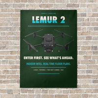 Thumbnail for BRINC LEMUR 2 vertical canvas print - no frame - dark green background