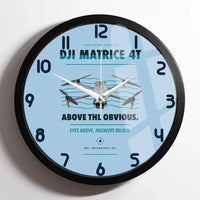 Thumbnail for DJI Matrice 4T design on light blue framed wall clock