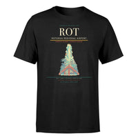 Thumbnail for Rotorua Regional Airport (ROT) T-Shirt single-side front print in Black | rotorua-regional-airport-rot-double-side-t-shirt