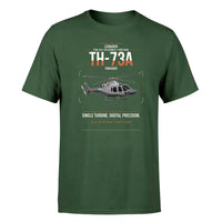Thumbnail for Leonardo TH-73A Thrasher design on dark green t-shirt, single-side print