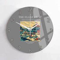 Thumbnail for VINTAGE G4175 - The Float Swap - Designed Wall Clocks design on gray no-frame