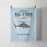 Thumbnail for AgustaWestland AH-129D Mangusta design on light blue towel