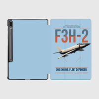 Thumbnail for F3H-2 Demon design on light blue samsung tablet tablet case