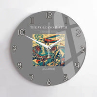 Thumbnail for VINTAGE G4042 - The Volcano Watch - Designed Wall Clocks design on gray no-frame