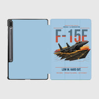Thumbnail for F-15E Strike Eagle design on light blue samsung tablet tablet case