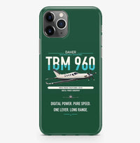 Thumbnail for Daher TBM 960 design on dark green magsafe iphone case, for iPhone Pro Max
