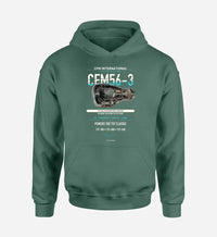 Thumbnail for CFM56-3 design on green hoodie single side