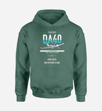 Thumbnail for Diamond DA40 design on green double-side hoodie, single-side print