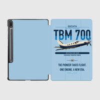 Thumbnail for Socata TBM 700 design on light blue samsung tablet tablet case