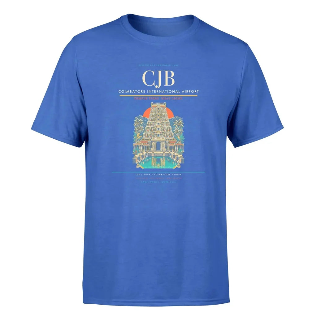 Coimbatore Airport (CJB) Premium T-Shirt Blue