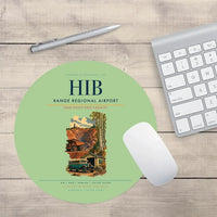 Thumbnail for Range Regional Airport (HIB) design on light green round mouse pad