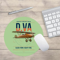 Thumbnail for Albatros D.Va design on light green round mouse pad