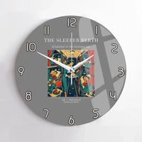 Thumbnail for VINTAGE G4216 - The Sleeper Berth - Designed Wall Clocks design on gray no-frame