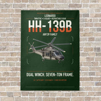 Thumbnail for Leonardo HH-139B vertical canvas print - no frame - dark green background