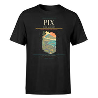 Thumbnail for Pico Airport (PIX) T-Shirt single-side front print in Black | pico-airport-pix-double-side-t-shirt