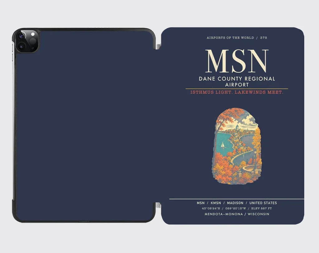 Dane County Regional Airport Madison MSN - Navy Blue
