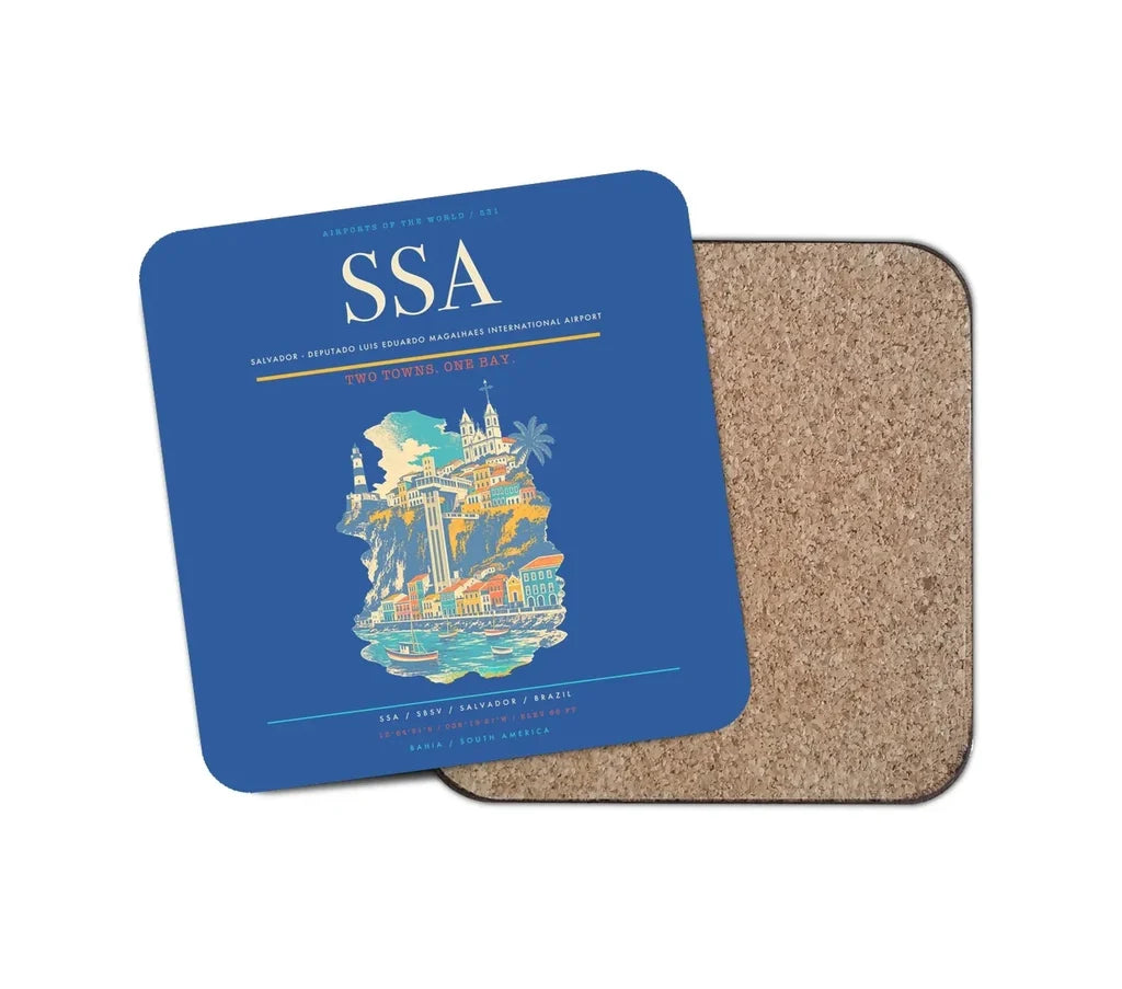 Salvador - Deputado Luis Eduardo Magalhaes International Airport SSA Coaster 1-Piece - Blue