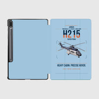 Thumbnail for Airbus H215 design on light blue samsung tablet tablet case