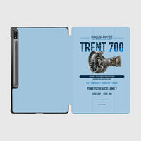 Thumbnail for TRENT 700 design on light blue samsung tablet tablet case