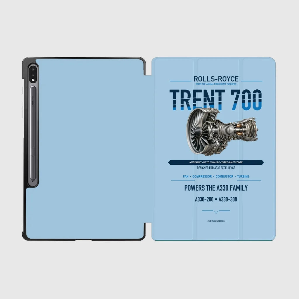 TRENT 700 design on light blue samsung tablet tablet case