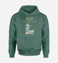 Thumbnail for Pangborn Memorial Airport (EAT) design on green hoodie single-side print