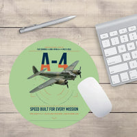 Thumbnail for Junkers Ju 88A-4 design on light green round mouse pad