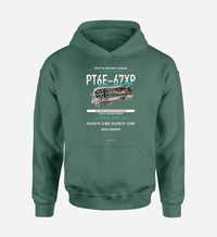 Thumbnail for PT6E-67XP design on green hoodie single side