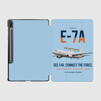 Thumbnail for E-7A Wedgetail design on light blue samsung tablet tablet case