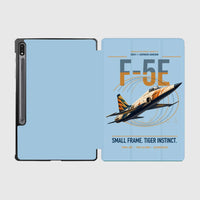 Thumbnail for F-5E Tiger II design on light blue samsung tablet tablet case