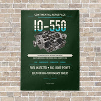 Thumbnail for IO-550 vertical canvas print - no frame - dark green background