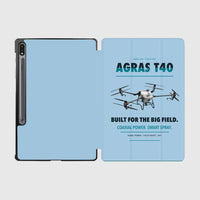 Thumbnail for DJI Agras T40 design on light blue samsung tablet tablet case
