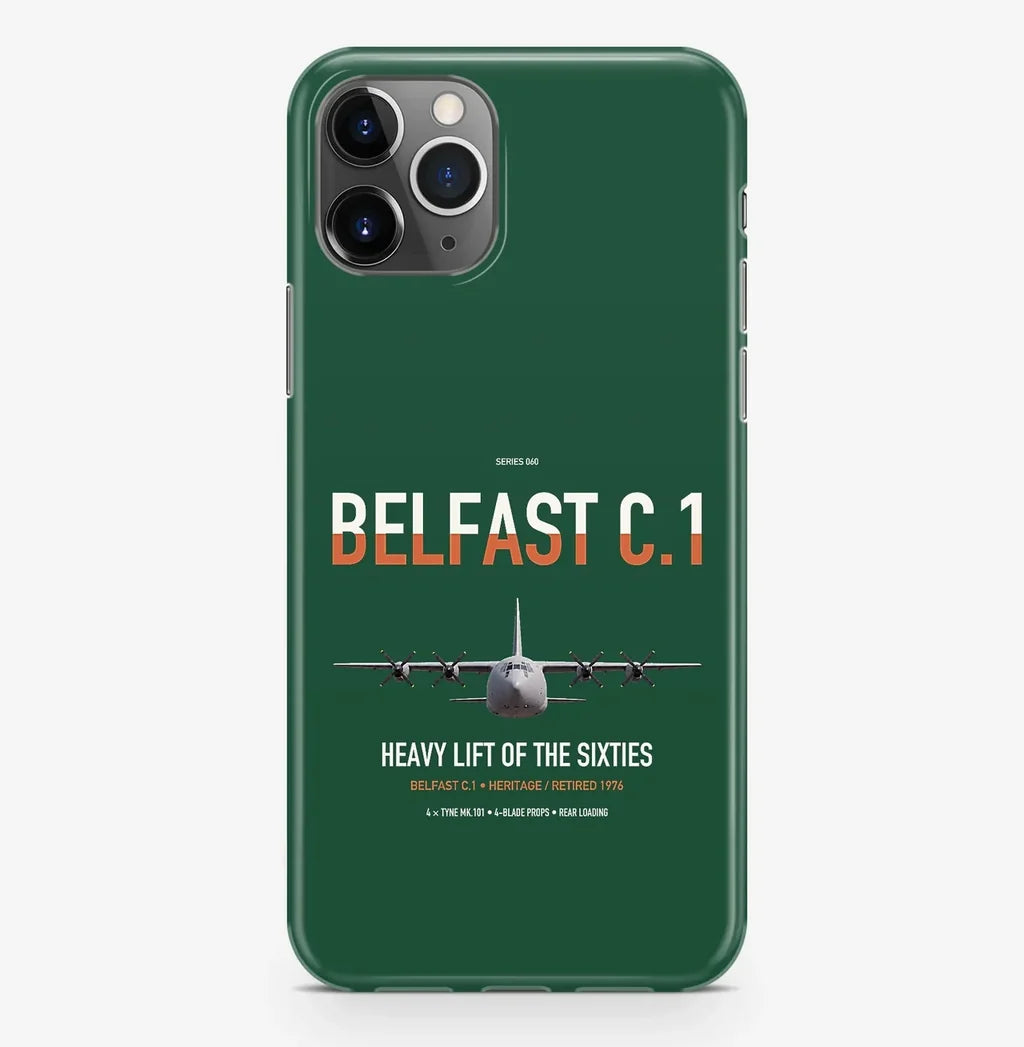 Short Belfast C.1 design on dark green magsafe iphone case, for iPhone Pro Max