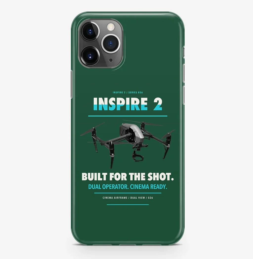 DJI Inspire 2 Case ProMax design on dark green iphone case promax
