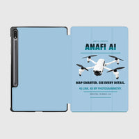 Thumbnail for Parrot ANAFI Ai design on light blue samsung tablet tablet case
