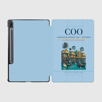 Thumbnail for Cadjehoun Airport (COO) design on light blue samsung tablet tablet case