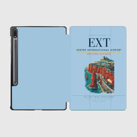 Thumbnail for Exeter International Airport (EXT) design on light blue samsung tablet tablet case