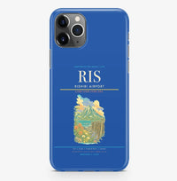 Thumbnail for Rishirifuji Airport (RIS) design on blue iPhone 16 Pro MagSafe case
