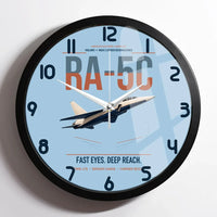 Thumbnail for RA-5C Vigilante design on light blue framed wall clock