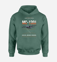 Thumbnail for MC-130J COMMANDO II design on green double-side hoodie, single-side print