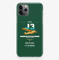 Thumbnail for Piper J-3 Cub design on dark green magsafe iphone case, for iPhone Pro Max