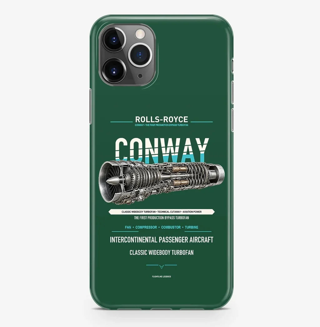 CONWAY Case ProMax design on dark green iphone case promax