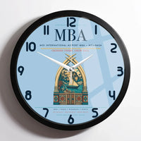 Thumbnail for Moi International Airport (MBA) design on light blue framed wall clock